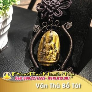 Khánh Treo Xe ô Tô Phật Bản Mệnh Tuổi Mão ( Mặt Dây Chuyền Văn Thù Bồ Tát) 【Đeo Máy Mắn Và Hút Tài Lộc】‎