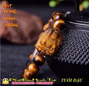 Vòng Tay Phật Bản Mệnh Tuổi Dậu ( Mặt Dây Chuyền Bất Động Minh Vương) 【Đeo Máy Mắn Và Hút Tài Lộc】‎